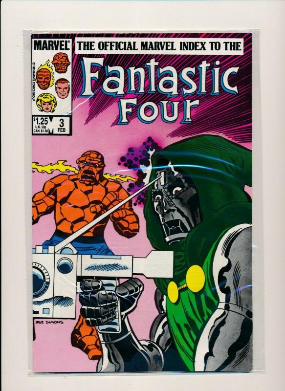 MARVEL set of 12- OFFICIAL INDEX TO FANTASTIC FOUR #1-#12  VF/NM (PF740) 