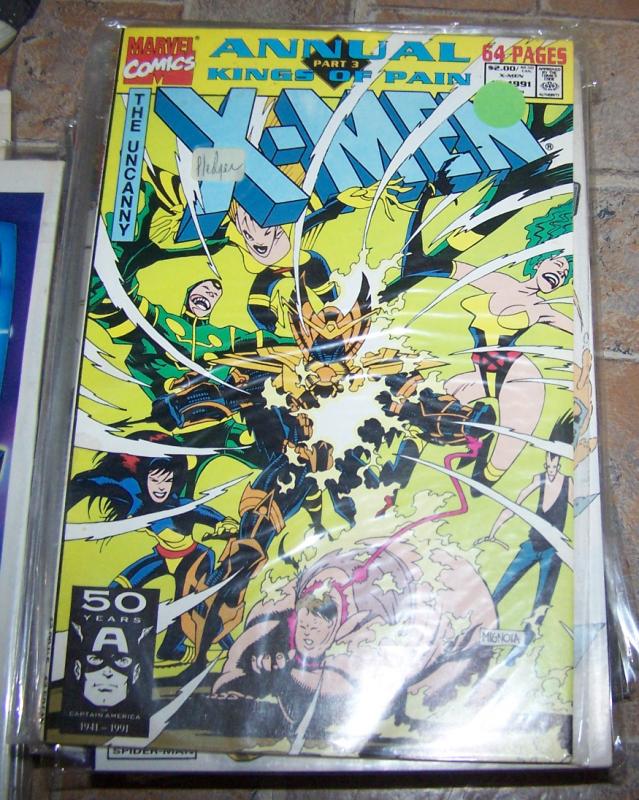 UNCANNY X-MEN ANNUAL # 15 -1991 marvel kings of pain pt 3+x factor new mutants