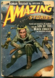 Amazing Stories Pulp July 1952- Son of the Black Chalice- Roman Holiday G-
