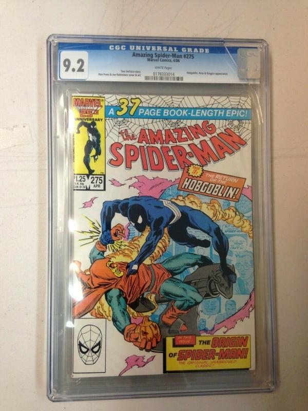 Amazing Spider-Man 275 CGC 9.2 Cracked Case Hobgoblin App.