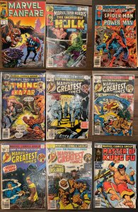 Lot of 9 Comics (See Description) Fantastic Four, Marvel Fanfare, Marvel Supe...
