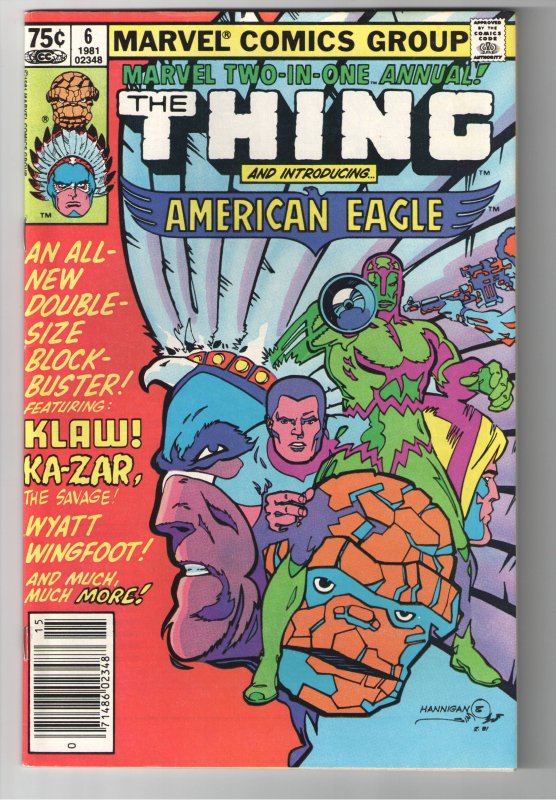 MARVEL 2 in 1 ANNUAL 6 NM 9.4;1ST APP AMERICAN EAGLE(Key Collector Spec);Disney+