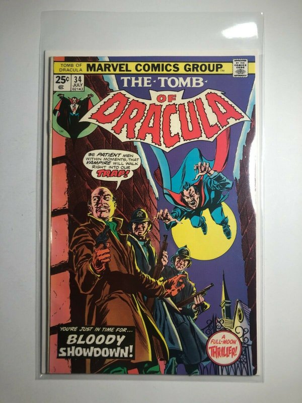 Marvel THE TOMB OF DRACULA #34 1975 VF+ (A493)