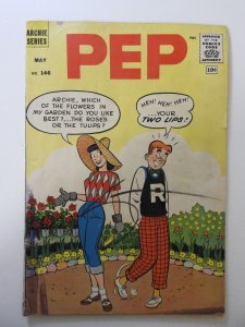 Pep #146 (1961) VG- Condition moisture stain, ink on front/back cover