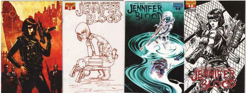 JENNIFER BLOOD (2011 DYNAMITE) 1A-1D  Garth Ennis