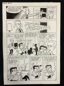 Abbott and Costello #3 Original Charlton Comic Book Art 1967 Henry Scarpelli