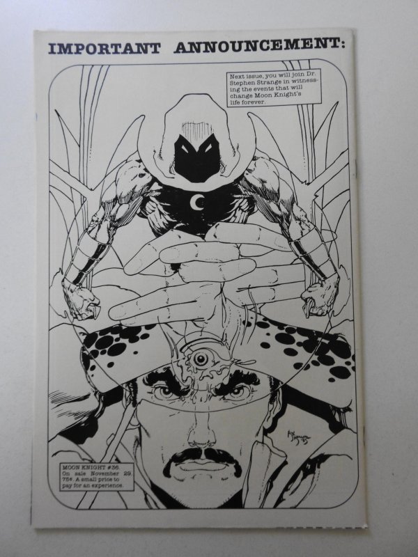 Moon Knight #35 (1984) Featuring The X-Men and FF!! Sharp VF+ Condition!