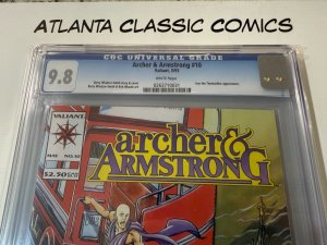 Archer & Armstrong # 10 CGC Graded 9.8 Valiant Comic Book JH17