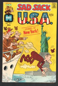 Sad Sack USA #1 1972-Harvey-First issue-Statue of Liberty cover-George Baker ...