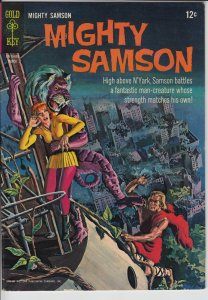 MIGHTY SAMSON #5 (1966) Glossy FN+, painted cover!