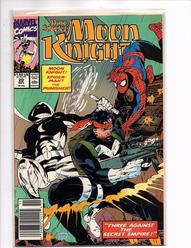 Marvel Comics (1989) Marc Spector: Moon Knight #20 Punisher Spider-man