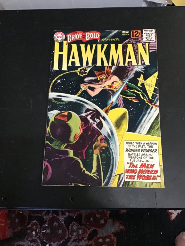 The Brave & Bold 44 1962 6th Hawkman by Kubert! Grey-tone cvr! VF/NM Oregon CERT