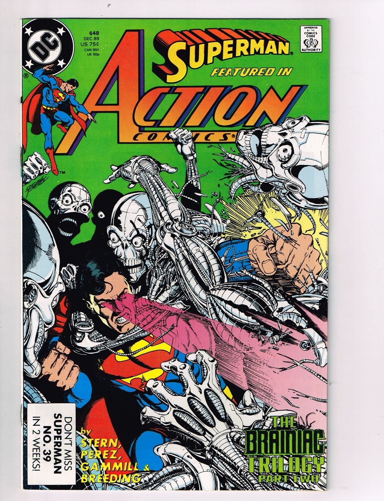 Download Action Comics 648 Dc Comic Book Superman Brainiac Metallo Lex Luthor Hh2 Comic Books Modern Age Lex Luthor Superhero Hipcomic