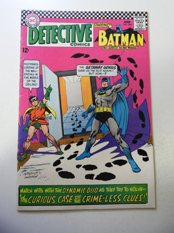 Detective Comics #364 (1967) GD+ Condition centerfold detached