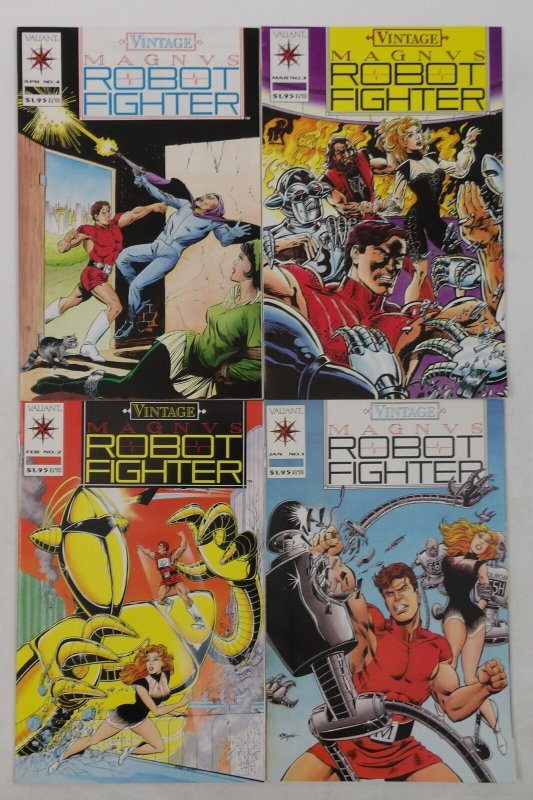 Vintage Magnus Robot Fighter #1-4 VF/NM complete series - reprints ; Valiant