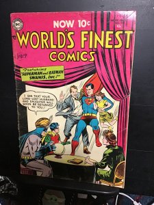 World's Finest Comics #73 (1954) SCARC?  Swamis. Tomahawk, Green Arrow V...