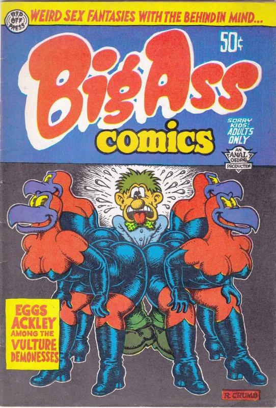 Big Ass Comics #1 FN (7th) print - robert crumb - underground comic - rip off