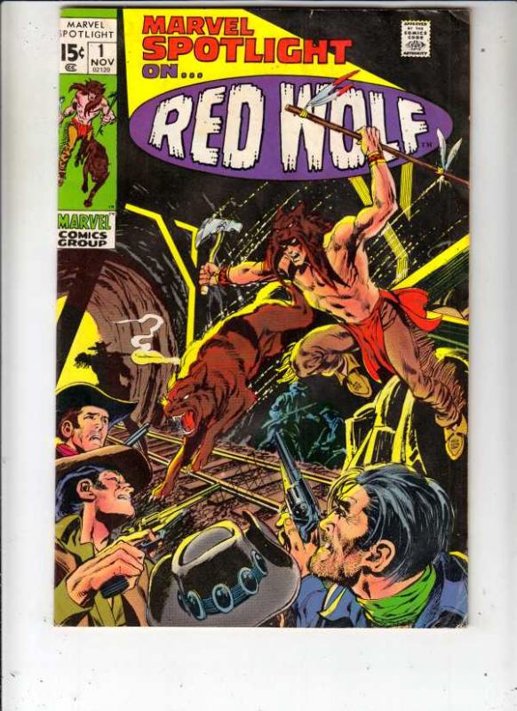 Marvel Spotlight on Red Wolf #1 (Nov-71) FN/VF Mid-High-Grade Red Wolf, Lobo