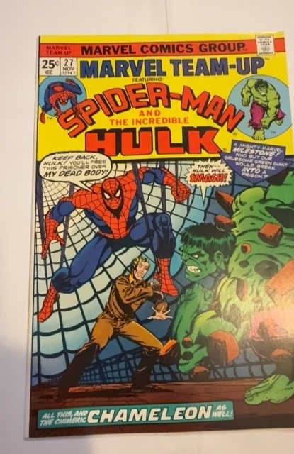 Marvel Team-Up #27 (1974)ASM vs Hulk Len Wein 1 light crease