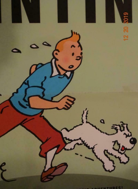 ADVENTURES OF TIN TIN Promo Poster, 11 x 17, 2011,  Unused more in our store 385