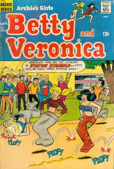 Archie's Girls Betty And Veronica #153 FN ; Archie | September 1968 Sack Race