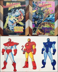 1994 Marvel ACTION HOUR #0 Comic Book w IRON MAN ARMOR ×3 Animation Cel NM