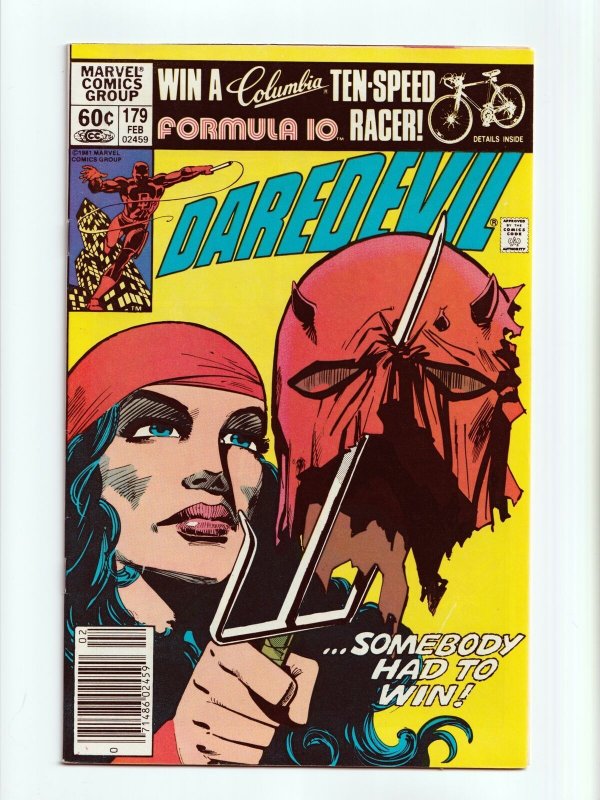 Daredevil #179 Elektra Frank Miller Cover and Art Marvel Comics 1982 NM-