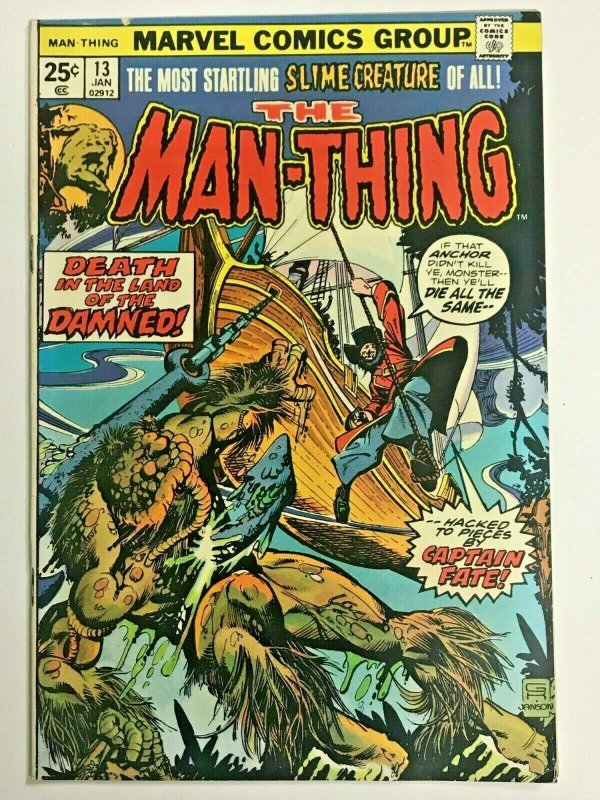 MAN-THING#13 FN/VF 1975 MARVEL BRONZE AGE COMICS