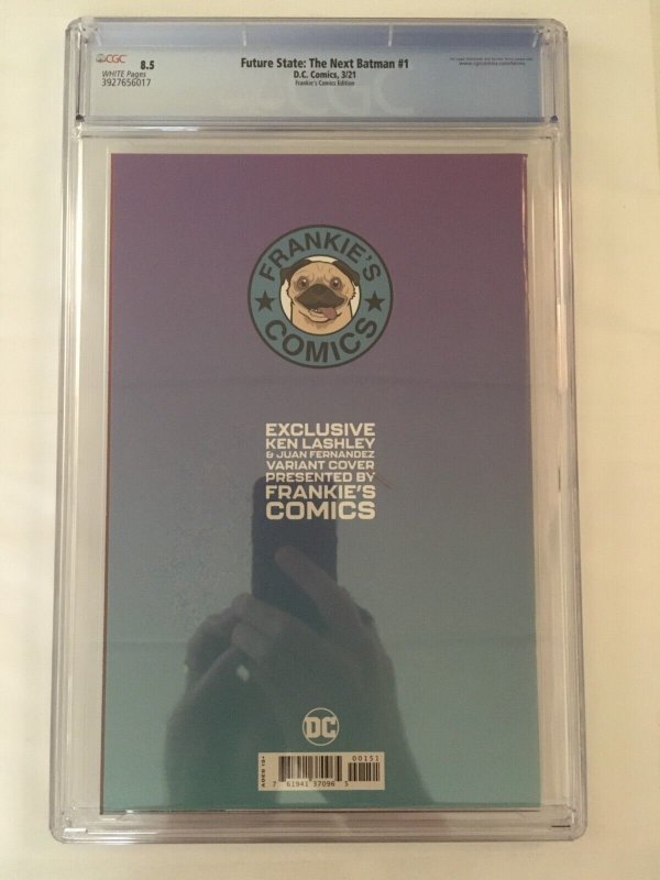 1ST JACE FOX AS NEXT BATMAN (Future State) #1 CGC 8.5 VF+ Lashley trade variant
