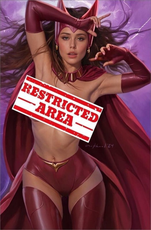 Scarlet Witch Cosplay 4 Book Variant Set by Nathan Lorenzana BooKoo Bear Babes