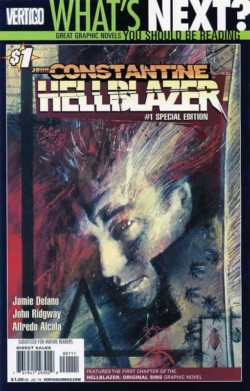 Hellblazer #1 (2nd) VF/NM; DC | save on shipping - details inside