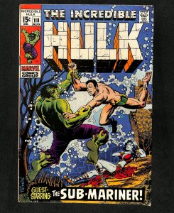 Incredible Hulk (1962) #118 Sub-Mariner!!