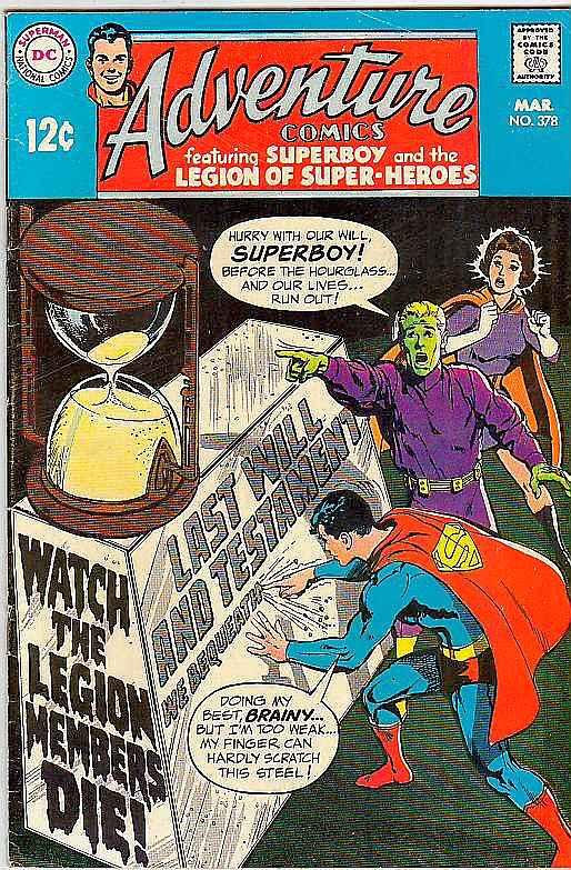 Adventure Comics #378 (Mar-69) FN/VF+ Mid-High-Grade Legion of Super-Heroes, ...