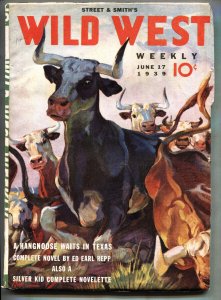 WILD WEST WEEKLY 6/17/1939-WESTERN PULP-Silver Kid-High Grade