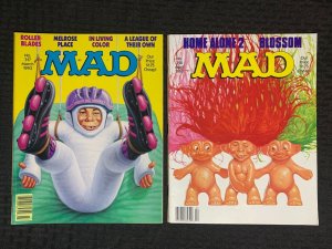 1993 MAD MAGAZINE #317 & 318 FN/FN+ Alfred E Neuman / Trolls Parody LOT of 2