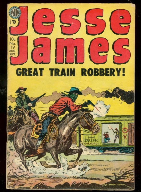 JESSE JAMES #19 1954-AVON-KUBERT-KINSTLER-PANCHO VILLA VG