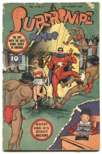 Supersnipe Vol. 3 #4 1946- Golden Age-  cool cover G/VG