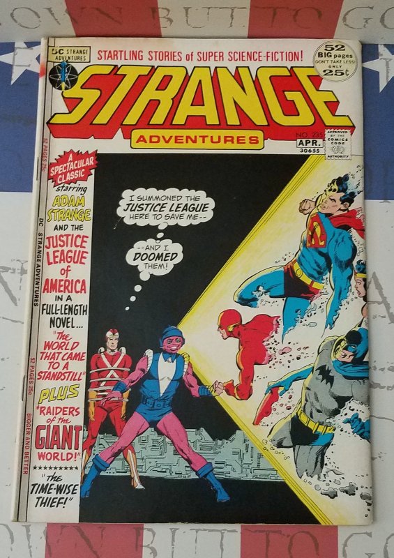 STRANGE ADVENTURES #235 FN/VF 1972 Justice League of America Giant-Size Issue