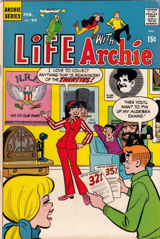 Life with Archie #94 (Feb-70) FN/VF+ High-Grade Archie, Jughead, Betty, Veron...