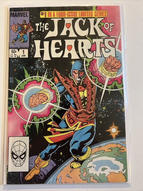 Jack of Hearts #1-4 Complete Marvel Comics Limited Series 1984 Bill Mantlo