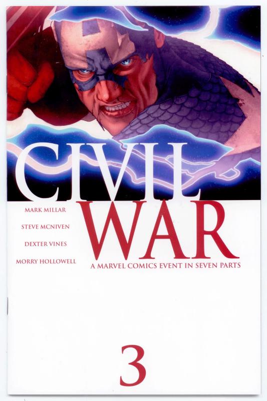 Civil War complete 1st Print set 1 2 3 4 5 6 7 movie Spider-man 9.6 - 9.8  NM/MT