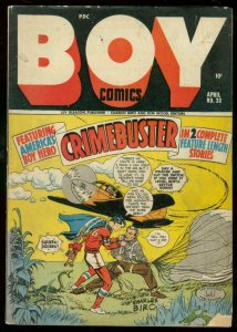 BOY COMICS #33 1947-CHARLES BIRO-BOB WOOD-PARACHUTE CVR VG