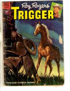 Roy Rogers' Trigger # 17 VG Dell Golden Age Comic Book Western Horse COVER JL18