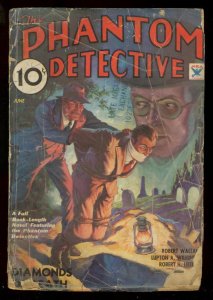 PULP:  PHANTOM DETECTIVE JUNE 1934-DIAMONDS OF DEATH -- TERROR G