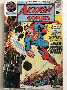 Action 398, reader,scuff on Man of Steel’s ear
