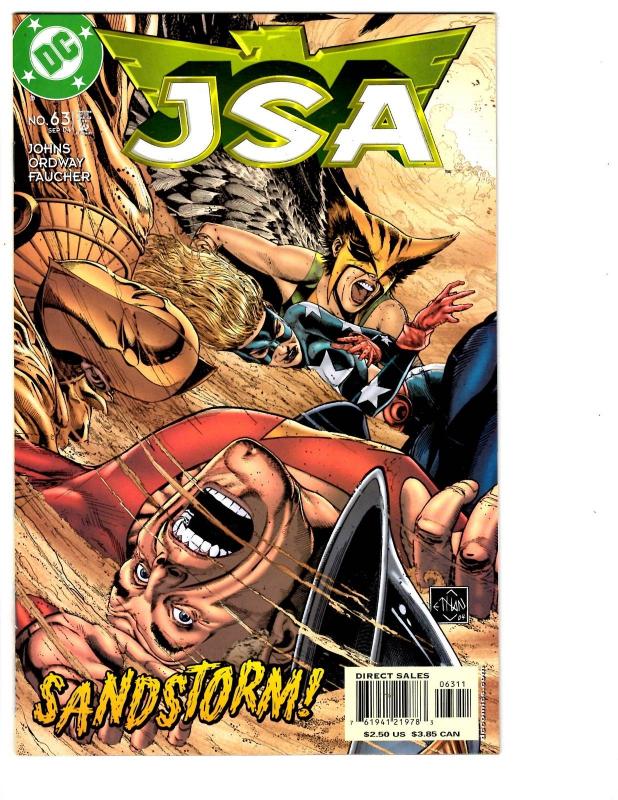 5 JSA DC Comic Books # 61 62 63 64 65 Hawkman Flash Green Lantern Spectre BH25