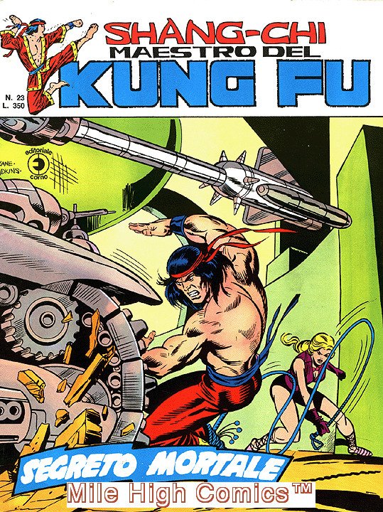 SHANG-CHI MAESTRO DEL KUNG FU MAGAZINE ITALIAN (1975 Series) #23 Very Fine