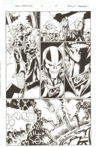 Fear Itself: The Fearless #6 p.7 - Crossbones and Sin - 2012 art by Mark Bagley