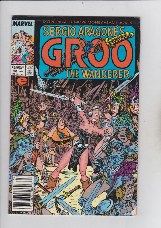 Marvel Comics! Groo the Wanderer! Issue 50!