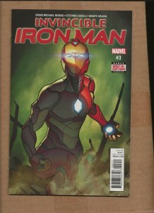 INVINCIBLE IRON MAN 3 1ST RIRI WILLIAMS AS IRONHEART MARVEL 1ST PRINTING MARVEL